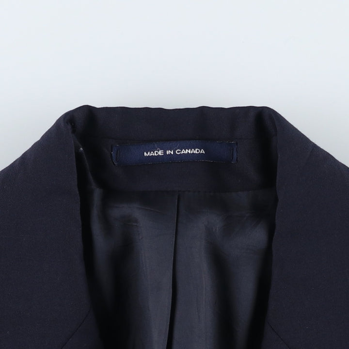 Ralph Lauren LAUREN Navy Blazer Tailored Jacket, Made in Canada, Men's Size M (approx.) wool navy blue type Vintage Second Hand