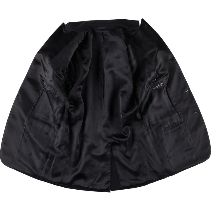Ralph Lauren LAUREN Peak Lapel Wool Tailored Jacket, Men's Size M (approx.) wool black type Vintage Second Hand