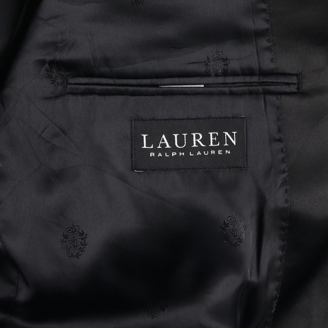 Ralph Lauren LAUREN Peak Lapel Wool Tailored Jacket, Men's Size M (approx.) wool black type Vintage Second Hand