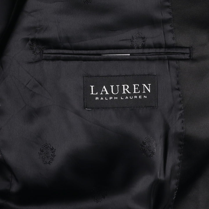 Ralph Lauren LAUREN Peak Lapel Wool Tailored Jacket, Men's Size M (approx.) wool black type Vintage Second Hand