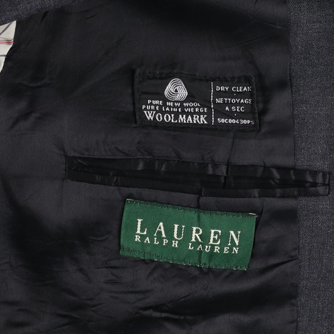 Ralph Lauren Lauren wool tailored jacket, made in Canada, size M. wool gray type Vintage Second Hand