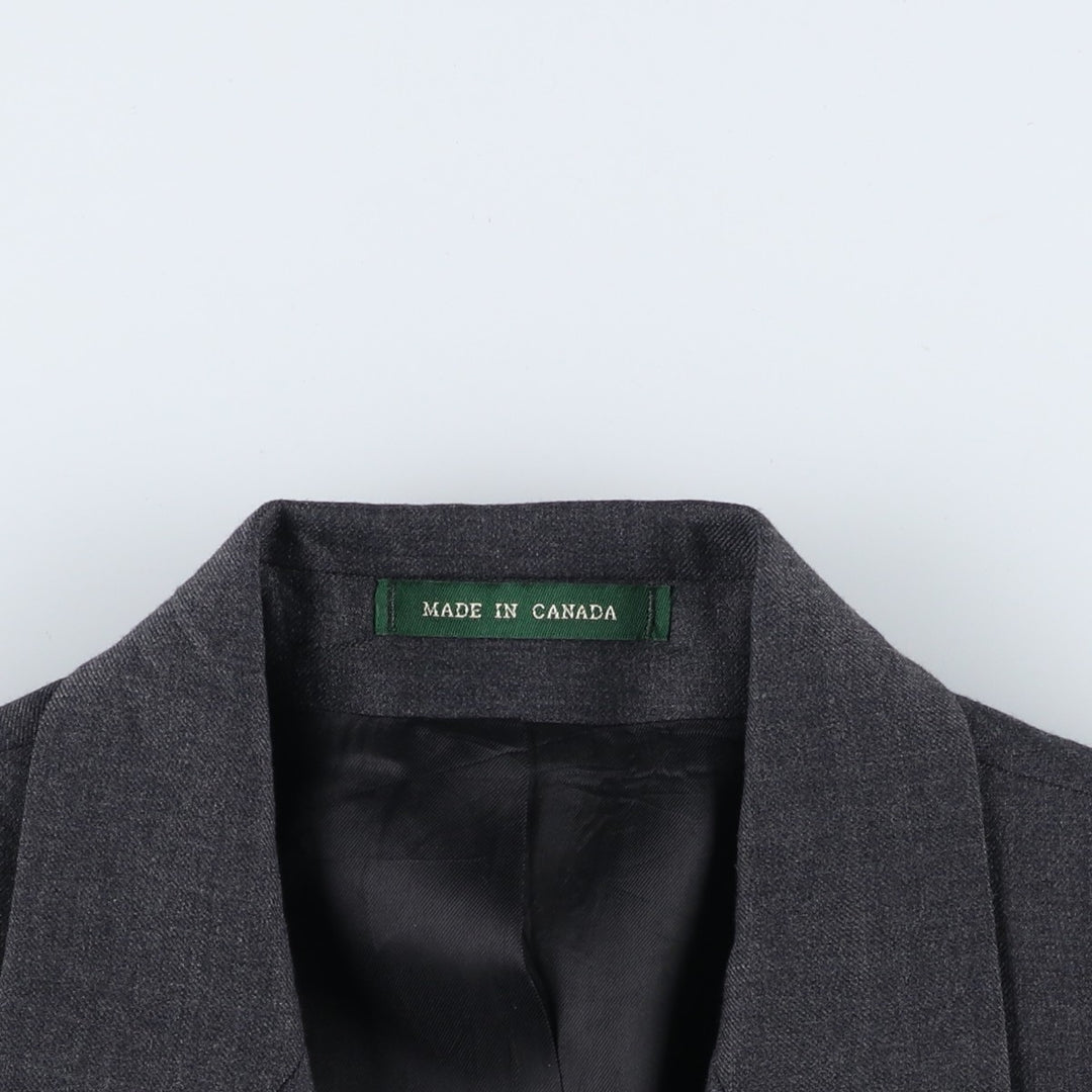 Ralph Lauren Lauren wool tailored jacket, made in Canada, size M. wool gray type Vintage Second Hand