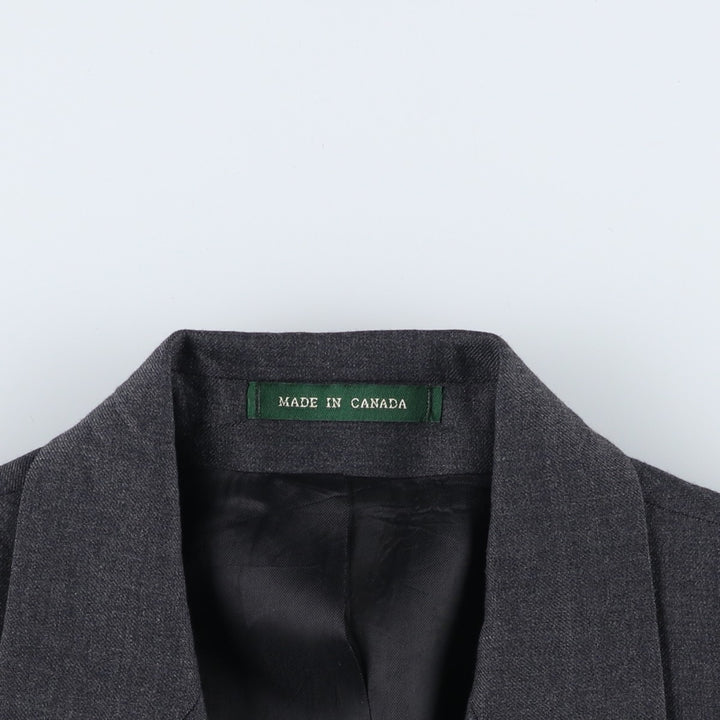 Ralph Lauren Lauren wool tailored jacket, made in Canada, size M. wool gray type Vintage Second Hand