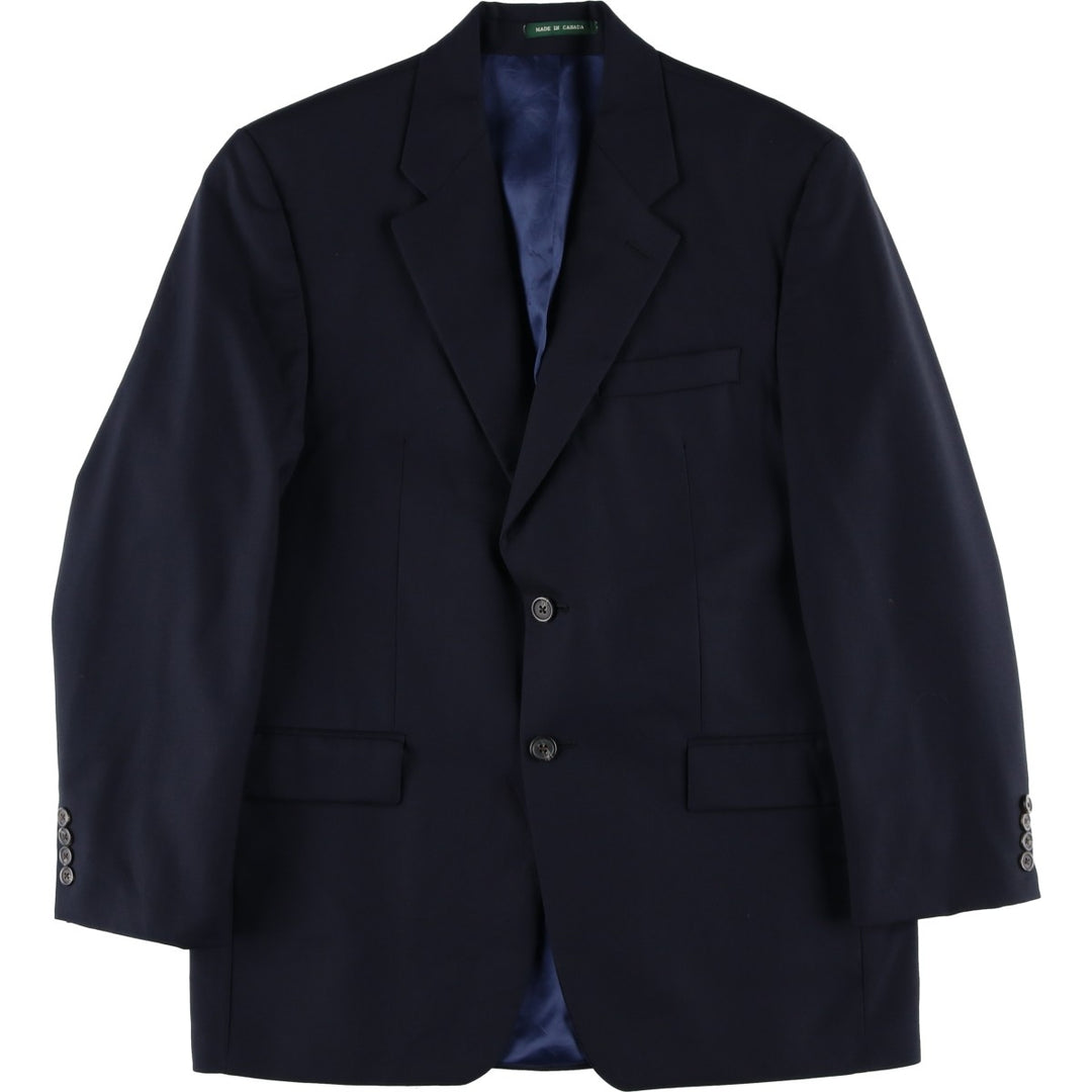 Ralph Lauren Lauren wool tailored jacket, made in Canada, size M. wool navy blue type Vintage Second Hand