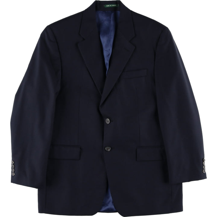 Ralph Lauren Lauren wool tailored jacket, made in Canada, size M. wool navy blue type Vintage Second Hand