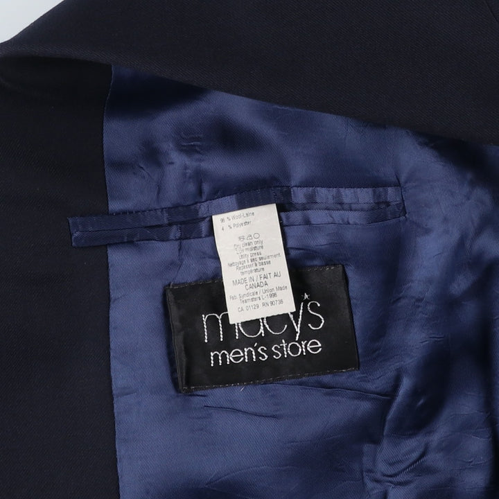 Ralph Lauren Lauren wool tailored jacket, made in Canada, size M. wool navy blue type Vintage Second Hand