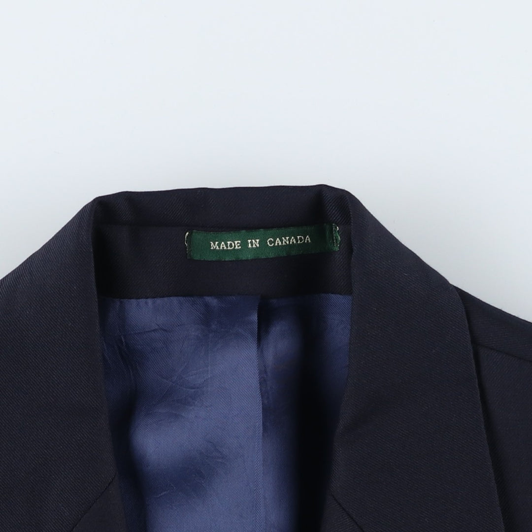 Ralph Lauren Lauren wool tailored jacket, made in Canada, size M. wool navy blue type Vintage Second Hand