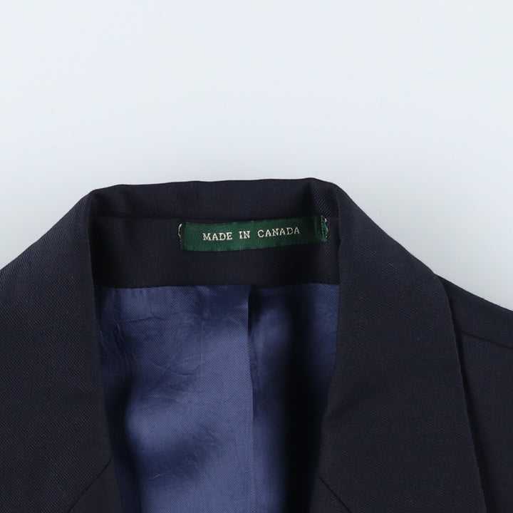 Ralph Lauren Lauren wool tailored jacket, made in Canada, size M. wool navy blue type Vintage Second Hand