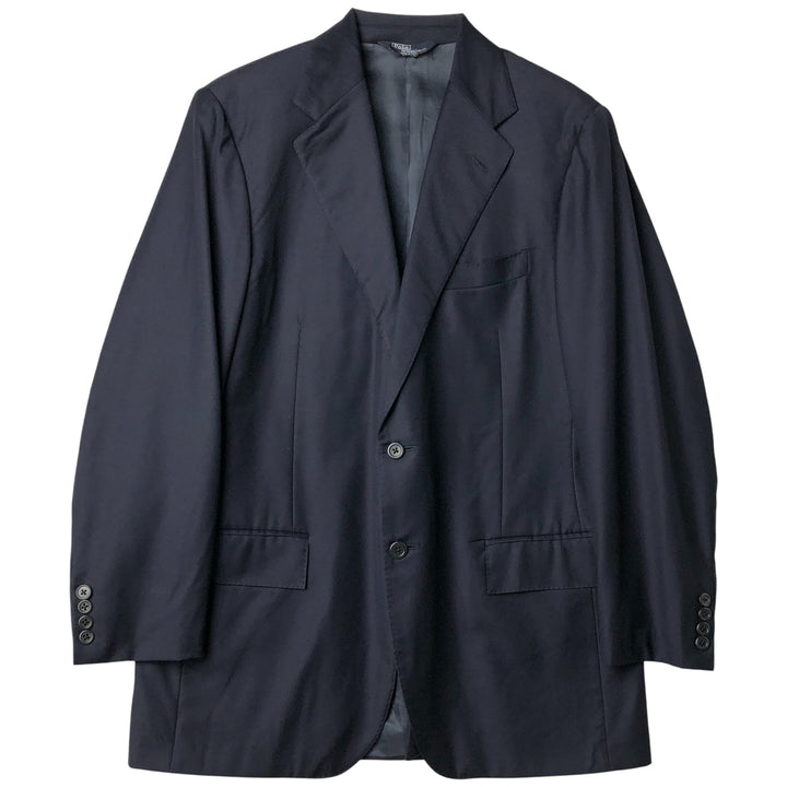 Ralph Lauren POLO by Ralph Lauren wool tailored jacket, made in Italy, men's size M equivalent. wool navy blue type Vintage Second Hand