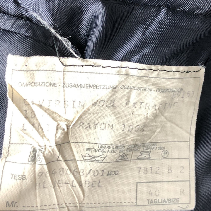 Ralph Lauren POLO by Ralph Lauren wool tailored jacket, made in Italy, men's size M equivalent. wool navy blue type Vintage Second Hand