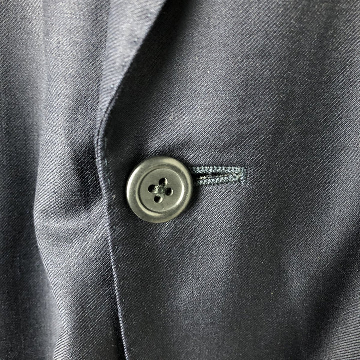 Ralph Lauren POLO by Ralph Lauren wool tailored jacket, made in Italy, men's size M equivalent. wool navy blue type Vintage Second Hand