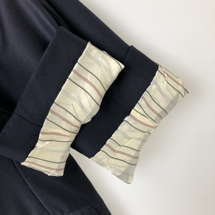 Ralph Lauren POLO by Ralph Lauren wool tailored jacket, made in Italy, men's size M equivalent. wool navy blue type Vintage Second Hand