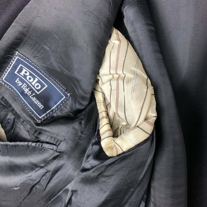 Ralph Lauren POLO by Ralph Lauren wool tailored jacket, made in Italy, men's size M equivalent. wool navy blue type Vintage Second Hand