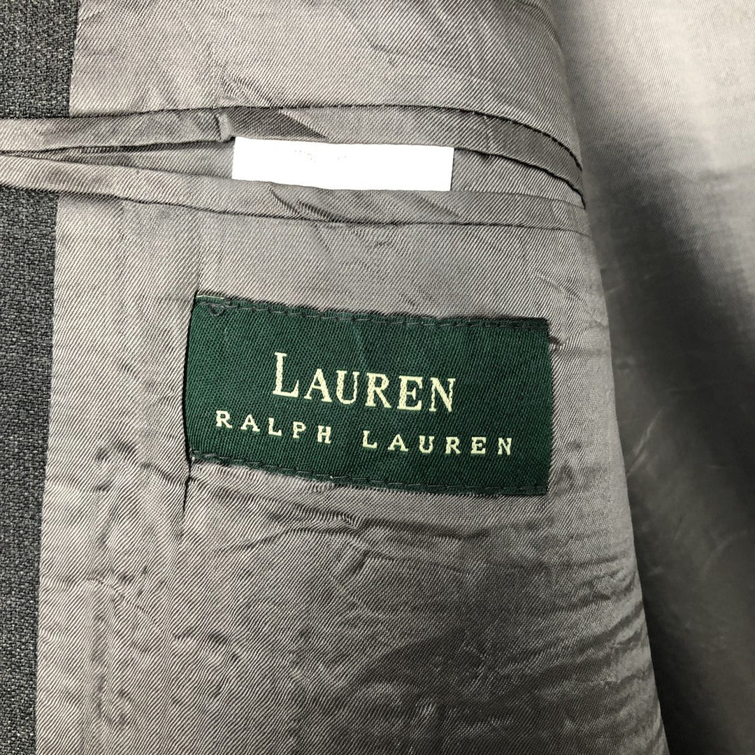 Ralph Lauren wool tailored jacket, made in Canada, men's size L equivalent. wool gray type Vintage Second Hand
