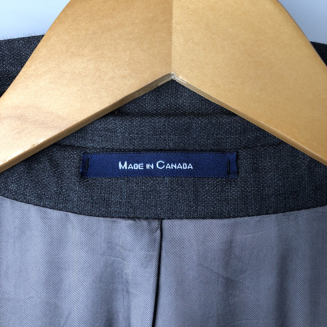 Ralph Lauren wool tailored jacket, made in Canada, men's size L equivalent. wool gray type Vintage Second Hand