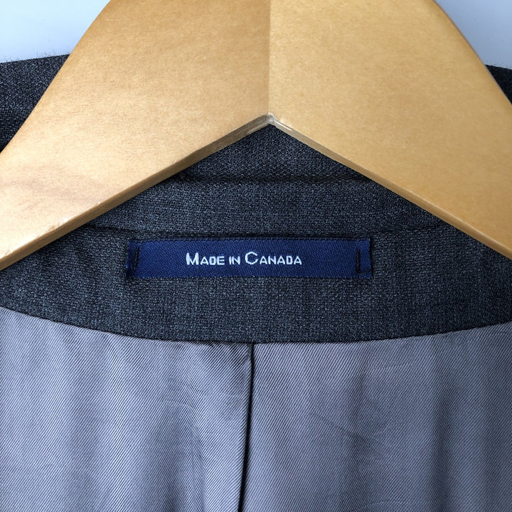 Ralph Lauren wool tailored jacket, made in Canada, men's size L equivalent. wool gray type Vintage Second Hand