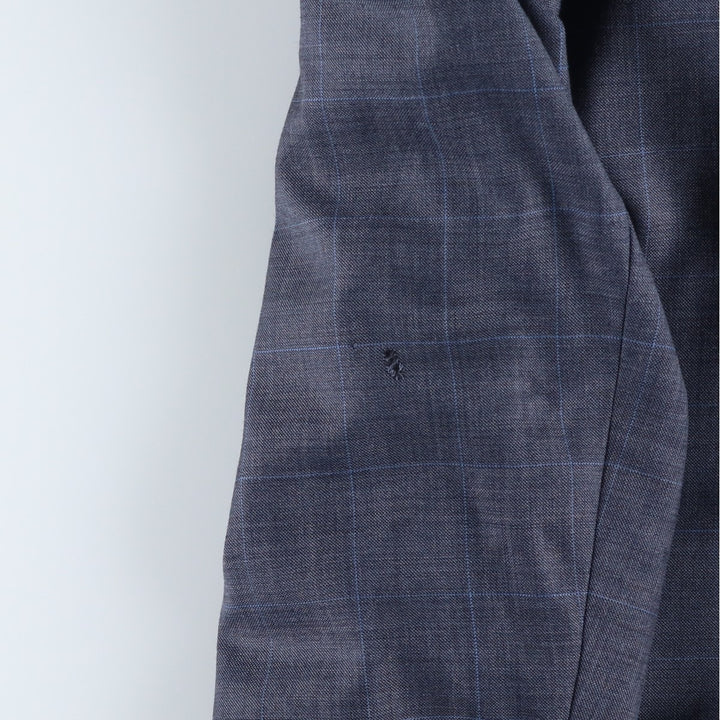 Ralph Lauren LAUREN Check Pattern Wool Tailored Jacket, Men's Size L (approx.) wool gray type Vintage Second Hand