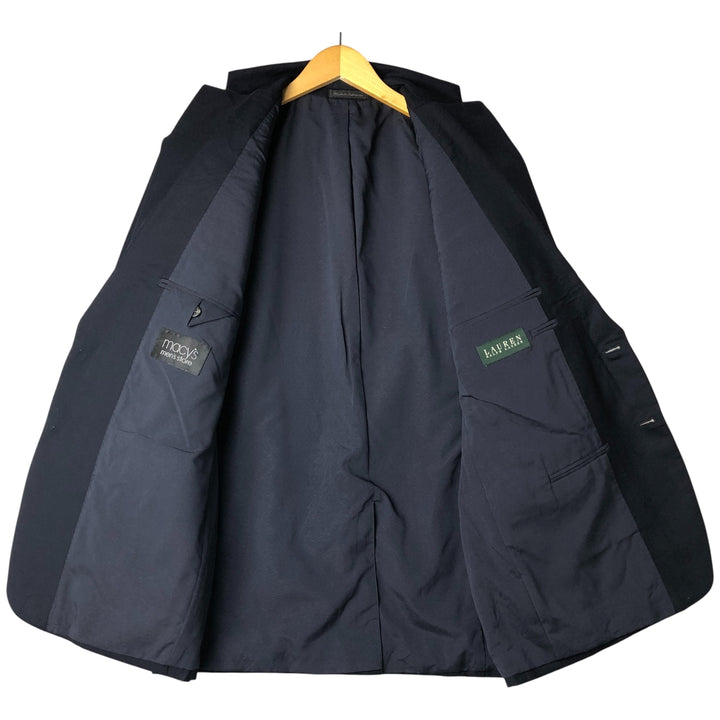 Ralph Lauren wool tailored jacket, men's size L (approx.) unclear navy blue type Vintage Second Hand