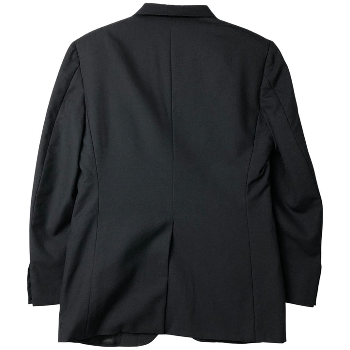 1990'S Ralph Lauren POLO by Ralph Lauren Peak Lapel Wool Tailored Jacket, Made in USA, Men's Size S (approx.) unclear black type Vintage Second Hand