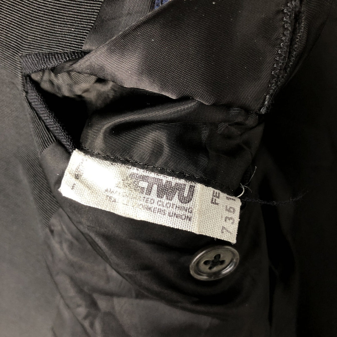 1990'S Ralph Lauren POLO by Ralph Lauren Peak Lapel Wool Tailored Jacket, Made in USA, Men's Size S (approx.) unclear black type Vintage Second Hand