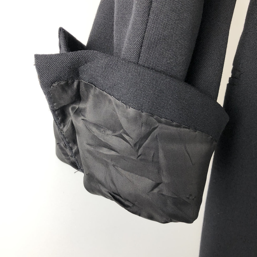 1990'S Ralph Lauren POLO by Ralph Lauren Peak Lapel Wool Tailored Jacket, Made in USA, Men's Size S (approx.) unclear black type Vintage Second Hand