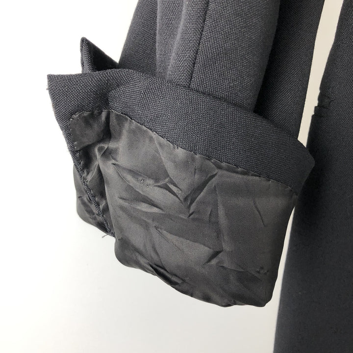 1990'S Ralph Lauren POLO by Ralph Lauren Peak Lapel Wool Tailored Jacket, Made in USA, Men's Size S (approx.) unclear black type Vintage Second Hand