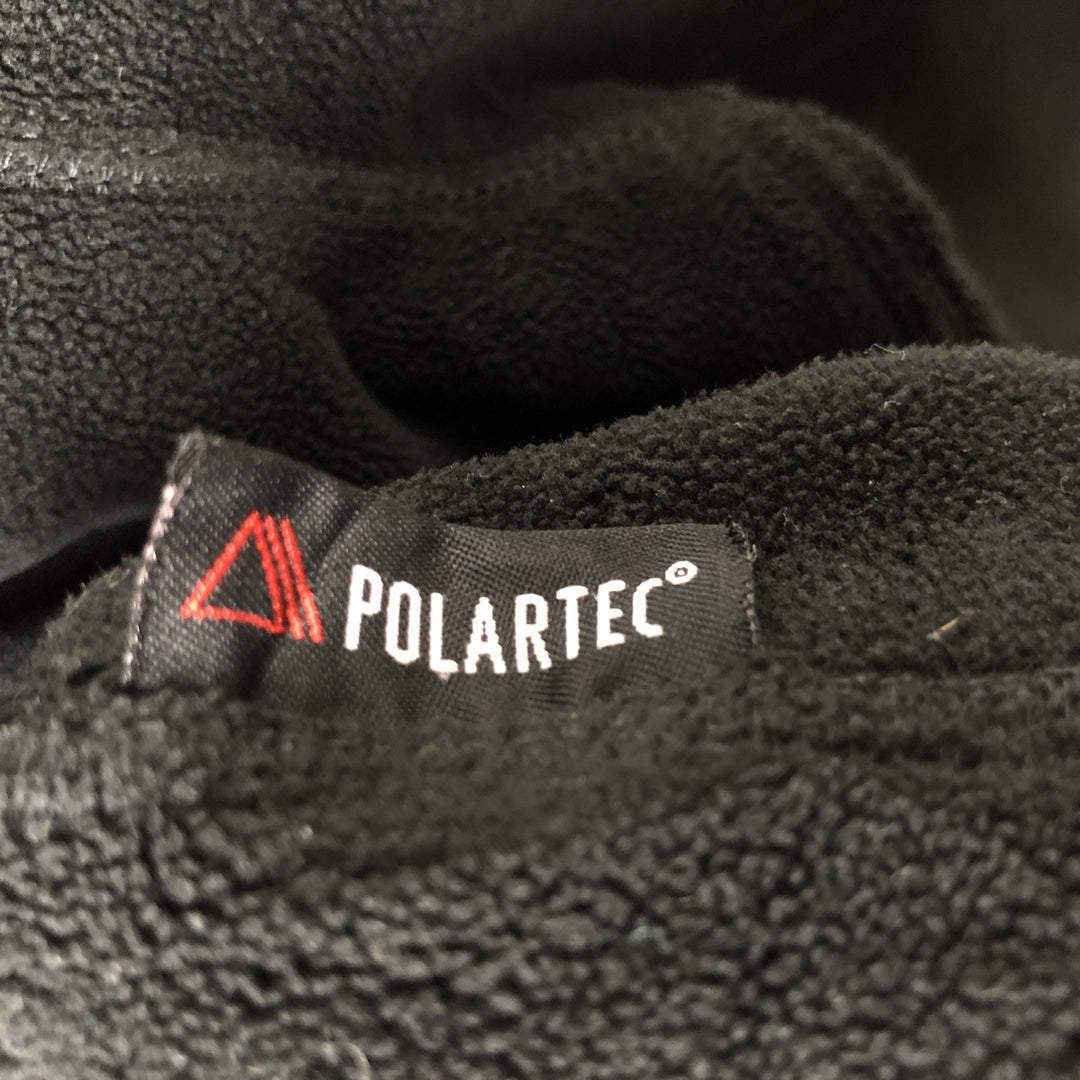 Ralph Lauren POLO SPORT Half-Zip Fleece Pullover, Men's Size Medium polyester black type Vintage Second Hand