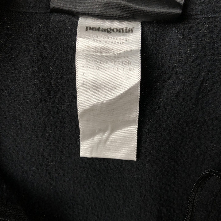 Patagonia Synchilla Half-Zip Fleece Pullover, Men's Size Medium polyester black type Vintage Second Hand