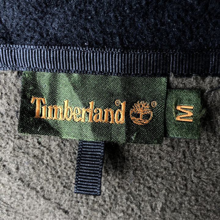 Vintage 90s-00'S Timberland fleece jacket, size M, men's polyester Khaki type Vintage Second Hand