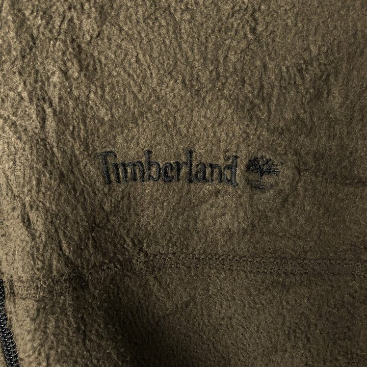 Vintage 90s-00'S Timberland fleece jacket, size M, men's polyester Khaki type Vintage Second Hand