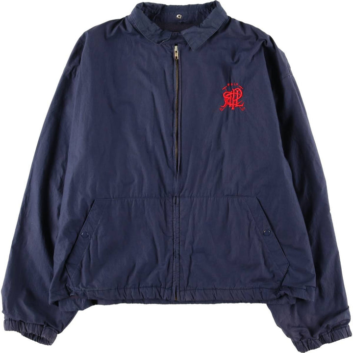 Ralph Lauren POLO by Ralph Lauren Swing Top Sports Jacket Men's XL cotton navy blue type Vintage Second Hand