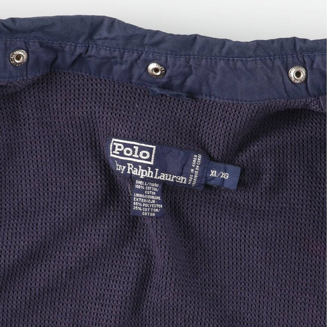 Ralph Lauren POLO by Ralph Lauren Swing Top Sports Jacket Men's XL cotton navy blue type Vintage Second Hand