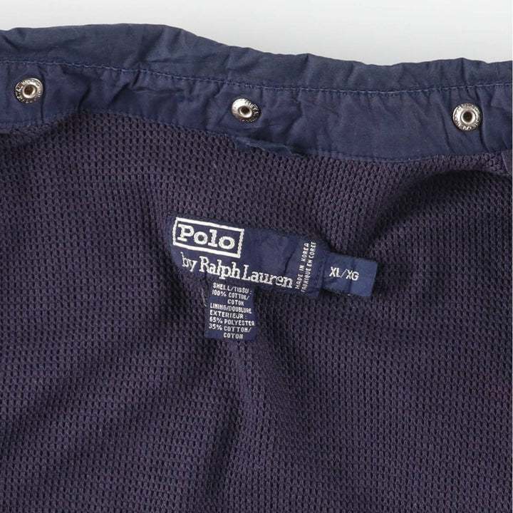 Ralph Lauren POLO by Ralph Lauren Swing Top Sports Jacket Men's XL cotton navy blue type Vintage Second Hand