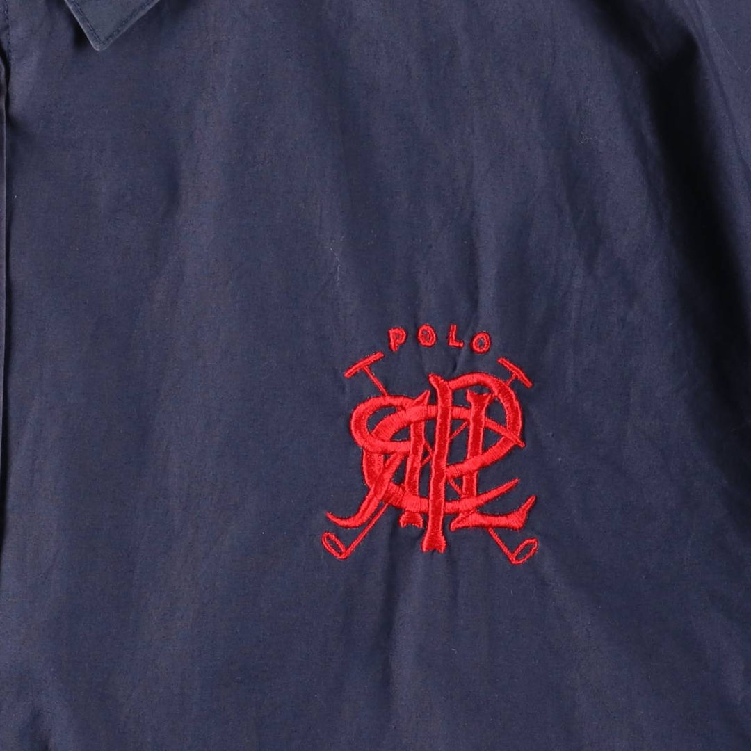 Ralph Lauren POLO by Ralph Lauren Swing Top Sports Jacket Men's XL cotton navy blue type Vintage Second Hand