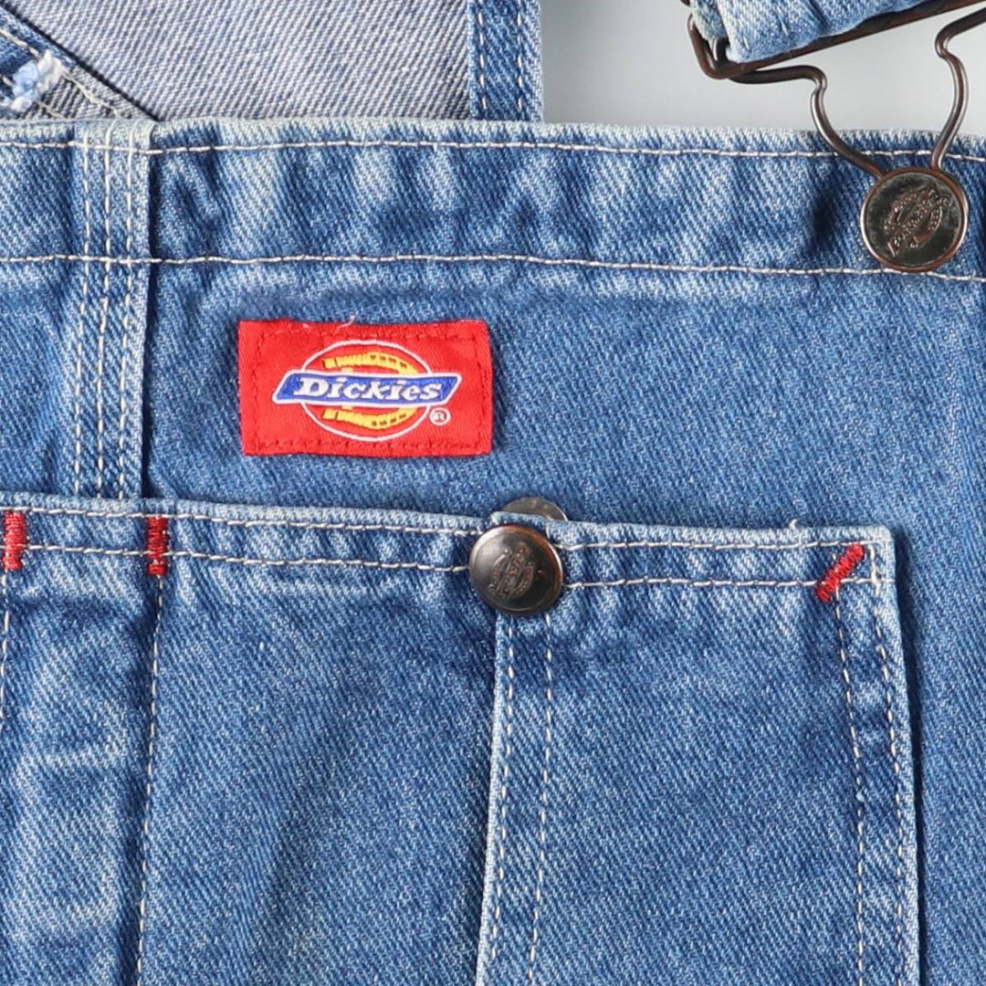Dickies Men's Oversized Denim Overalls (Size W44) cotton blue type Vintage Second Hand