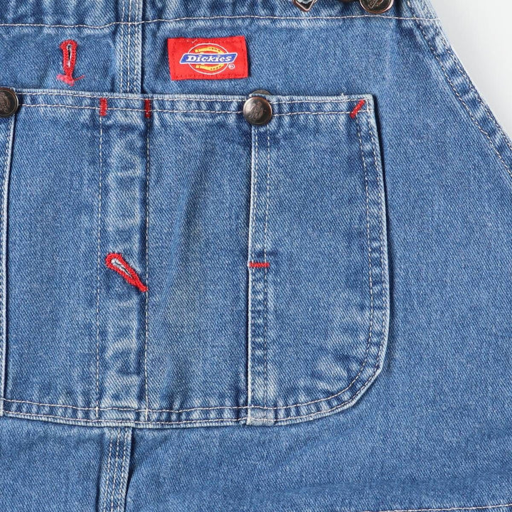 Dickies Men's Oversized Denim Overalls (Size W44) cotton blue type Vintage Second Hand