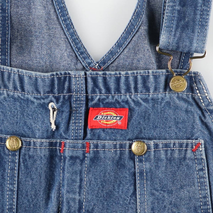 Dickies Men's Oversized Denim Overalls (equivalent to W40) cotton blue type Vintage Second Hand