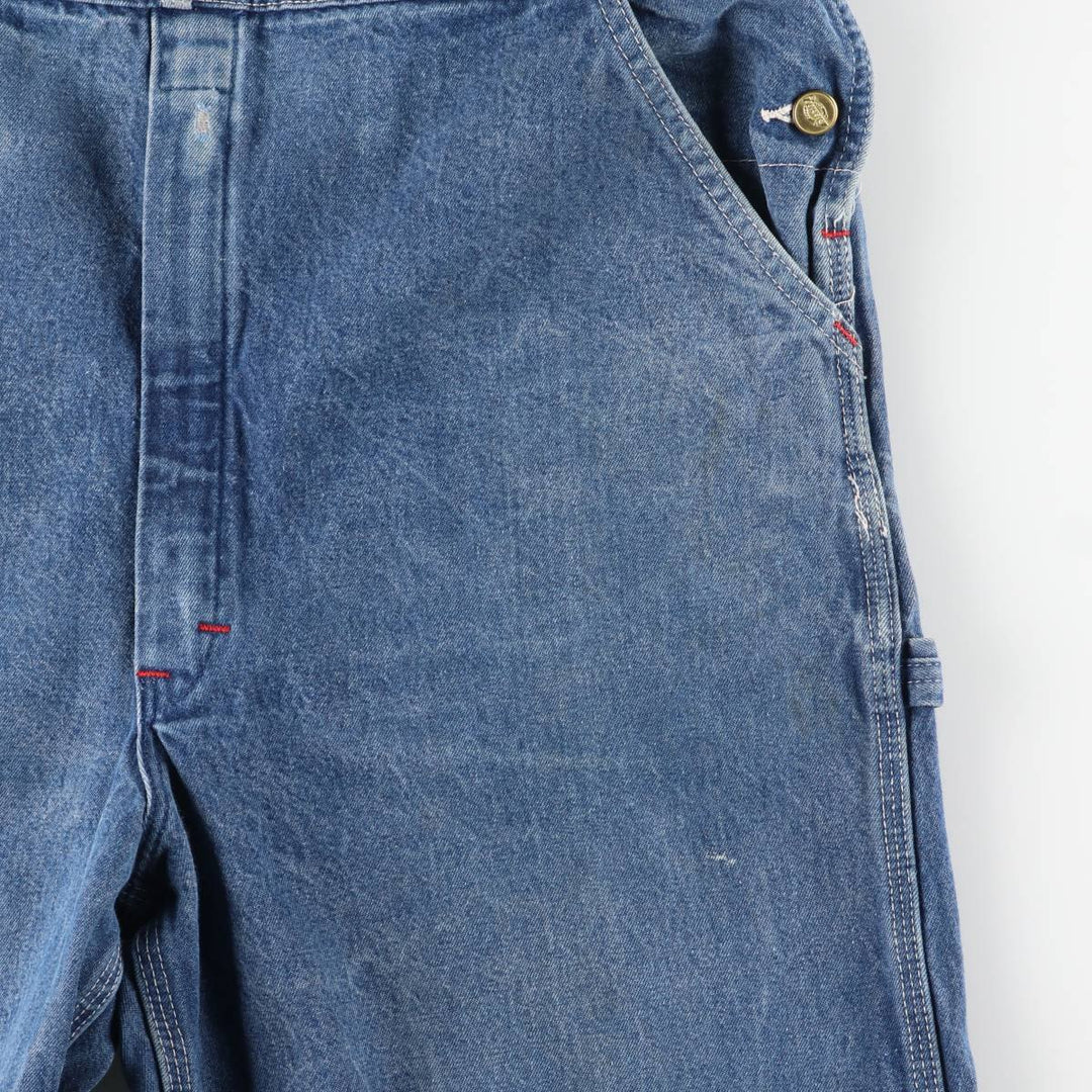 Dickies Men's Oversized Denim Overalls (equivalent to W40) cotton blue type Vintage Second Hand