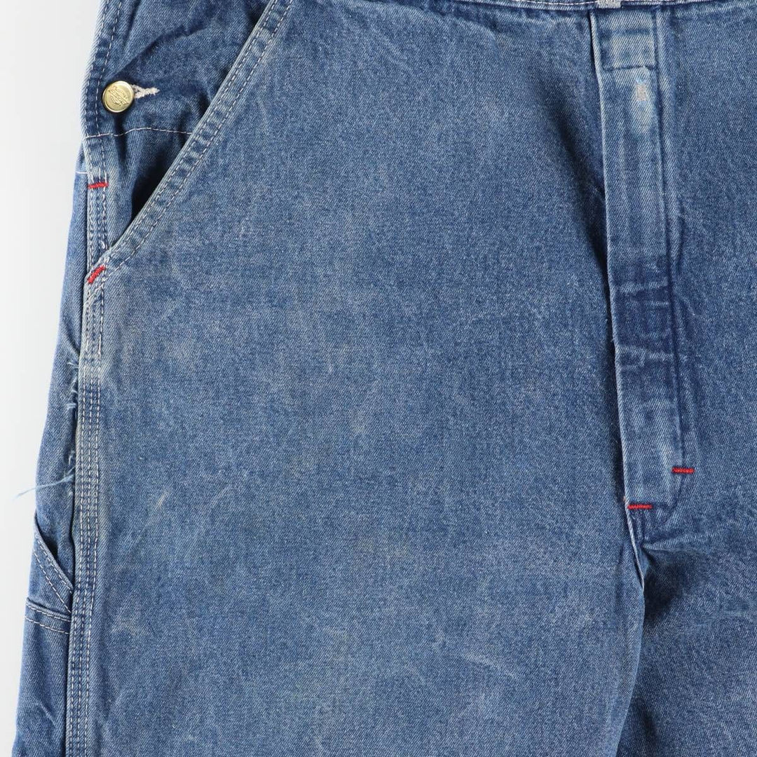 Dickies Men's Oversized Denim Overalls (equivalent to W40) cotton blue type Vintage Second Hand