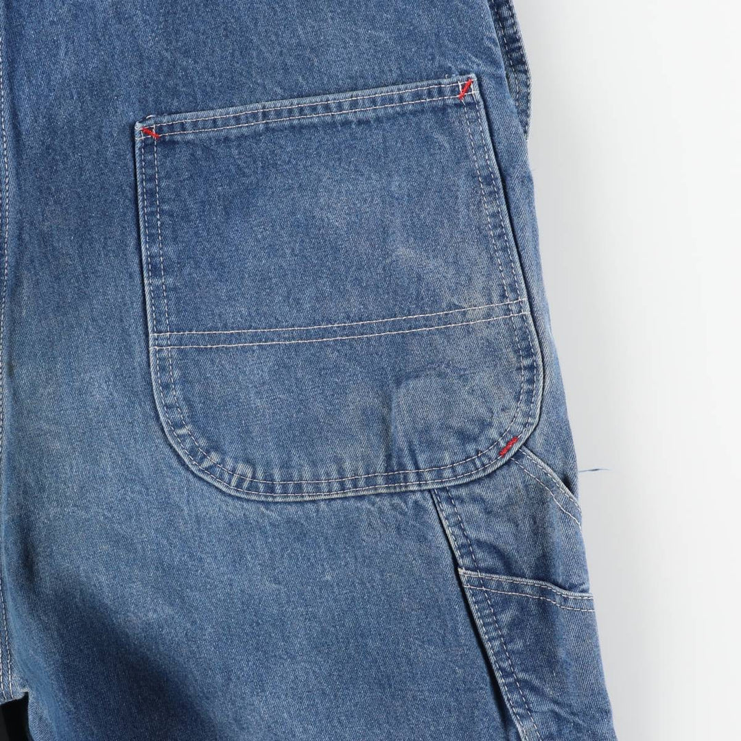 Dickies Men's Oversized Denim Overalls (equivalent to W40) cotton blue type Vintage Second Hand