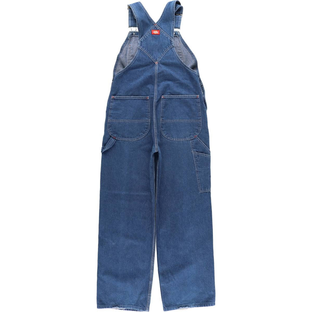 Dickies denim overalls for men, equivalent to W35 cotton blue type Vintage Second Hand
