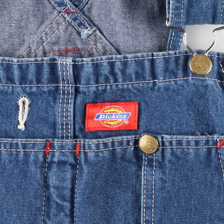 Dickies denim overalls for men, equivalent to W35 cotton blue type Vintage Second Hand