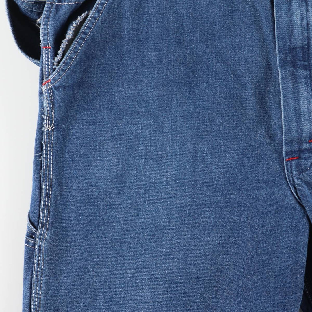 Dickies denim overalls for men, equivalent to W35 cotton blue type Vintage Second Hand