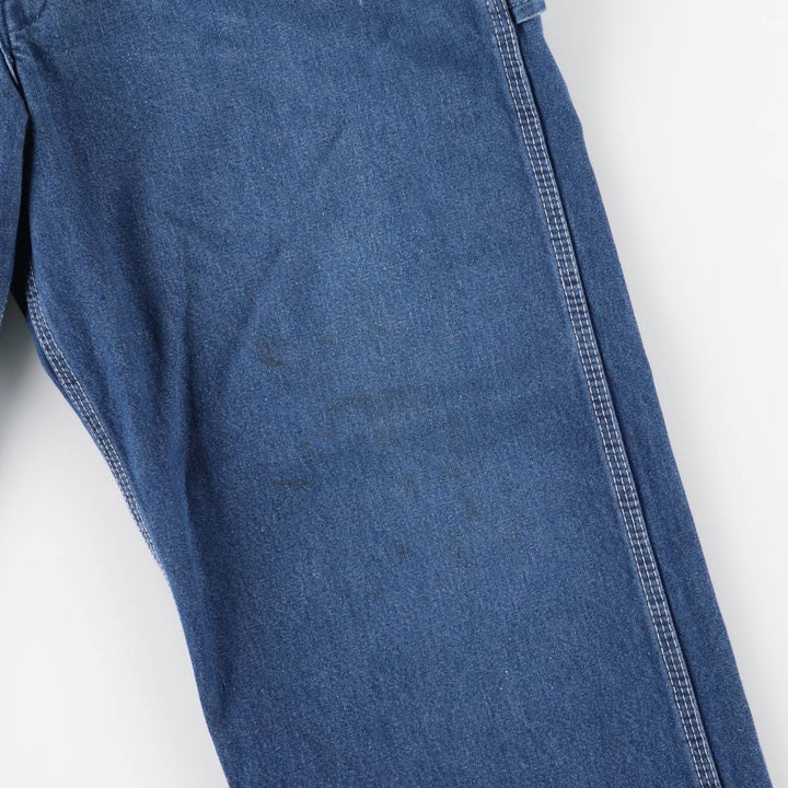 Dickies denim overalls for men, equivalent to W35 cotton blue type Vintage Second Hand