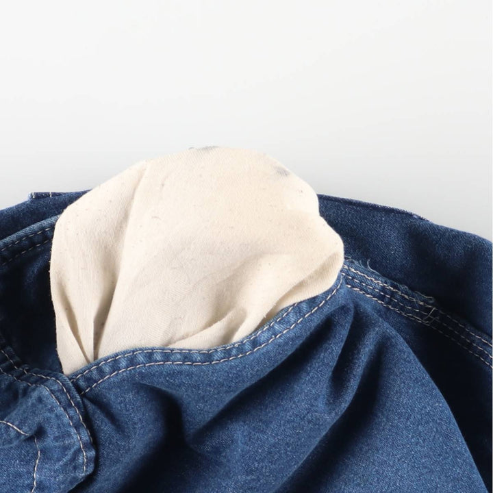 Dickies denim overalls for men, equivalent to W35 cotton blue type Vintage Second Hand