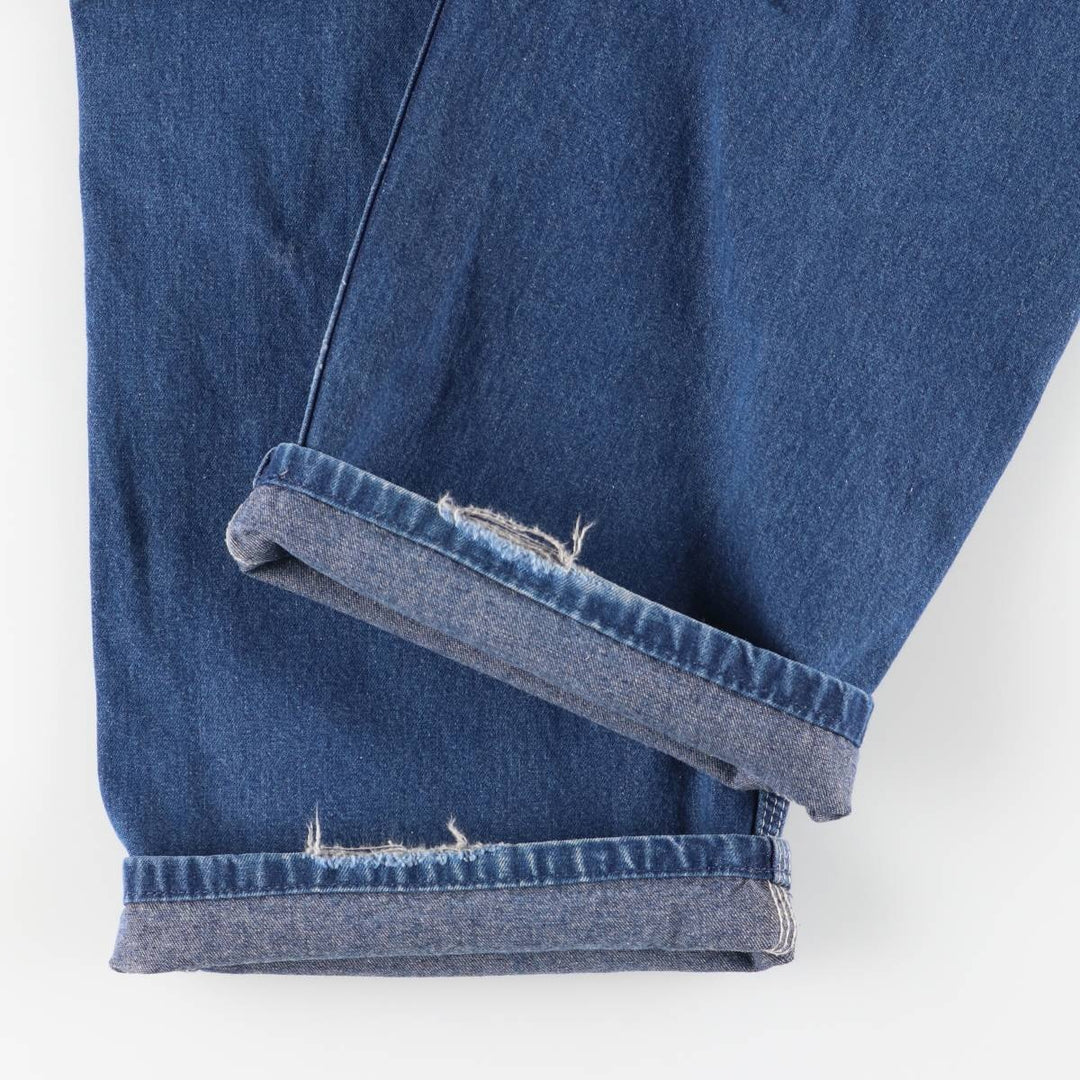 Dickies denim overalls for men, equivalent to W35 cotton blue type Vintage Second Hand
