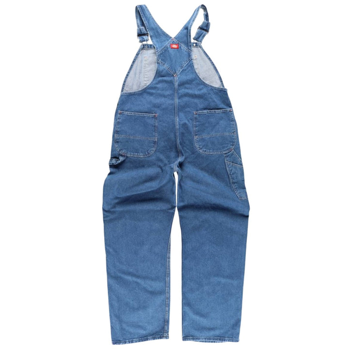 Dickies Men's Oversized Denim Overalls (Size W41) cotton blue type Vintage Second Hand