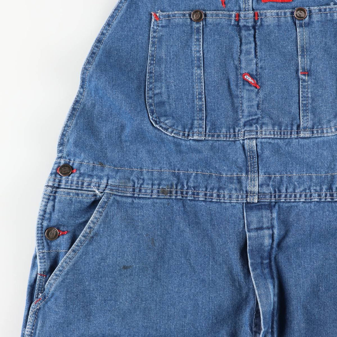 Dickies Men's Oversized Denim Overalls (Size W41) cotton blue type Vintage Second Hand