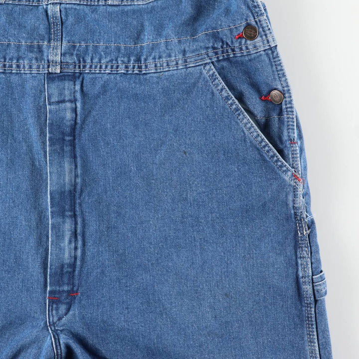 Dickies Men's Oversized Denim Overalls (Size W41) cotton blue type Vintage Second Hand