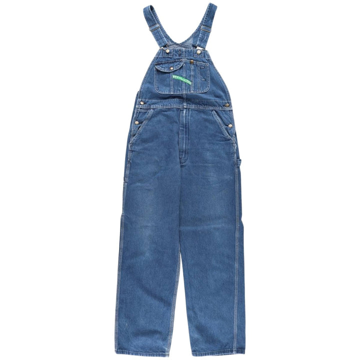 90'S Key Men's Vintage Denim Overalls, Size W34 cotton blue type Vintage Second Hand